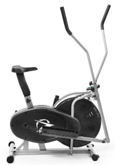 Plasma Fit Elliptical Machine Trainer 2 in 1 Exercise Bike Cardio Fitness Home Gym Workout Equipment