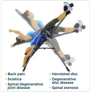 inversion table for back sciatica and disc pain