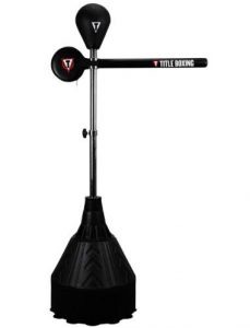 Title reflex punching bag with bar