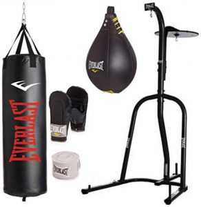 best heavy bag for apartment with stand and speed bag