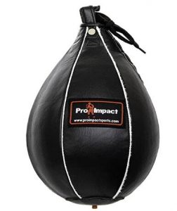 Heavy Duty Leather Hanging Swivel Punch Ball for Boxing MMA Muay Thai Fitness or Fighting Sport Training