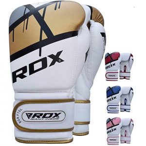 RDX leather gloves for muay thai