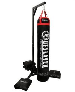 outslayer 350 pound heavy duty punching bag stand with 4 sandbags